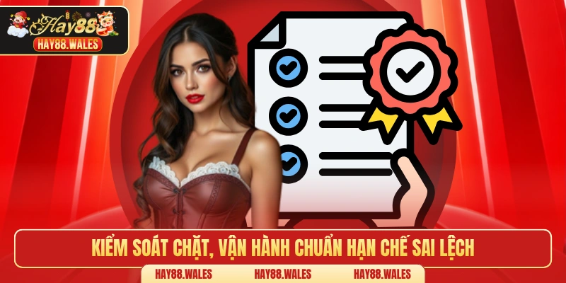 Kiểm soát chặt, vận hành chuẩn hạn chế sai lệch