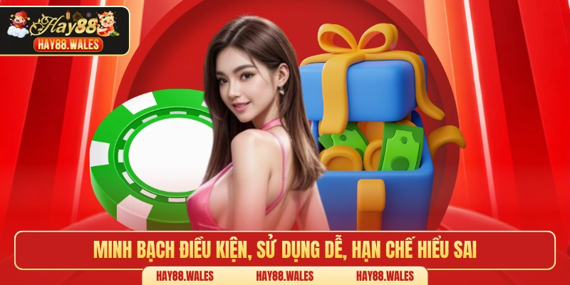 Minh bạch điều kiện, sử dụng dễ, hạn chế hiểu sai